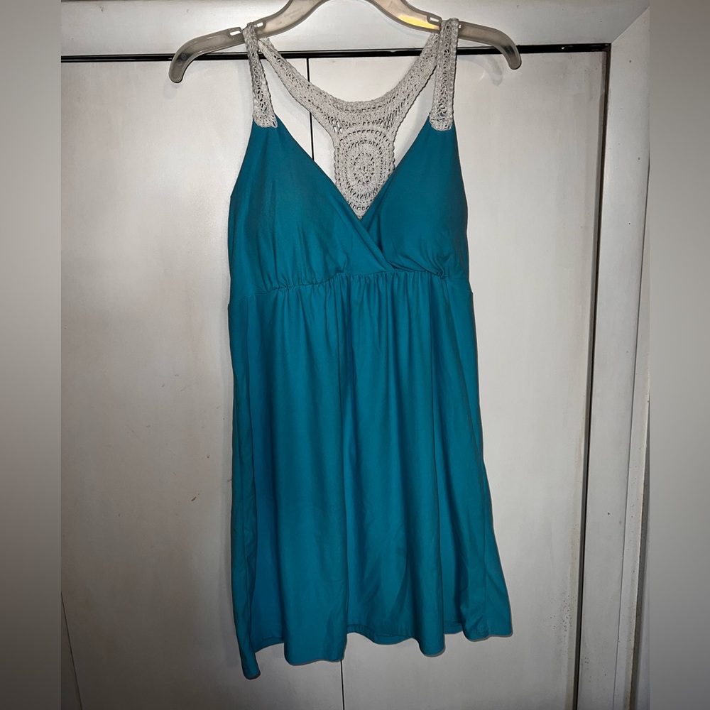 Light blue summer dress. Size L